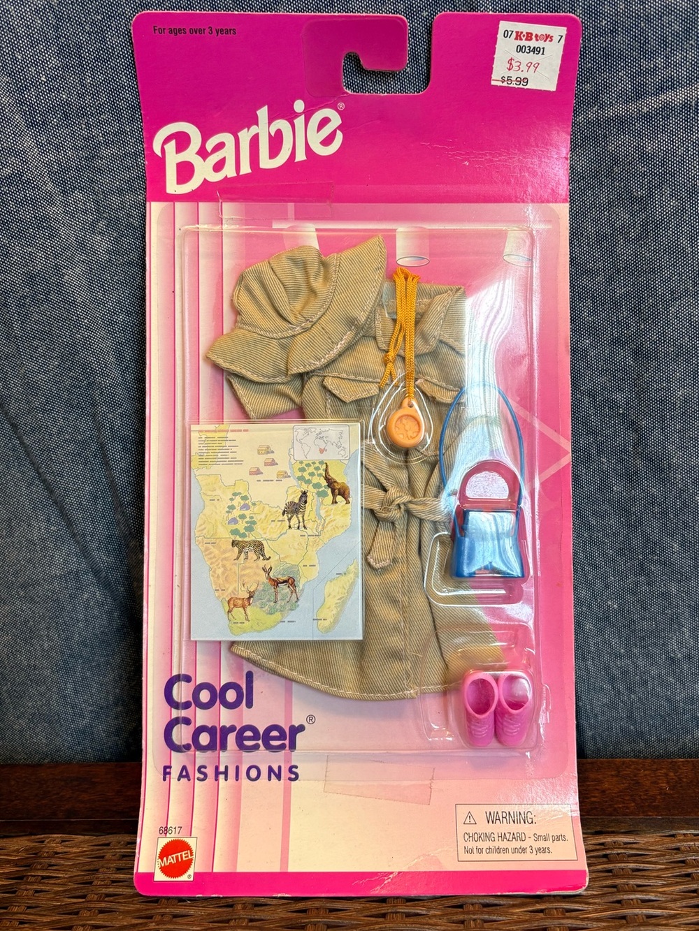 💗🦓 Vintage Barbie Safari Outfit from 90’s New In Box